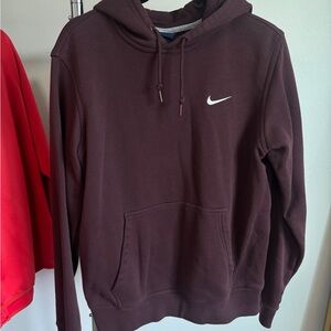Nike Men's Dark Burgundy Hoodie